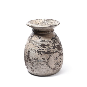 Vintage Painted Pot From Kullu - 1950's