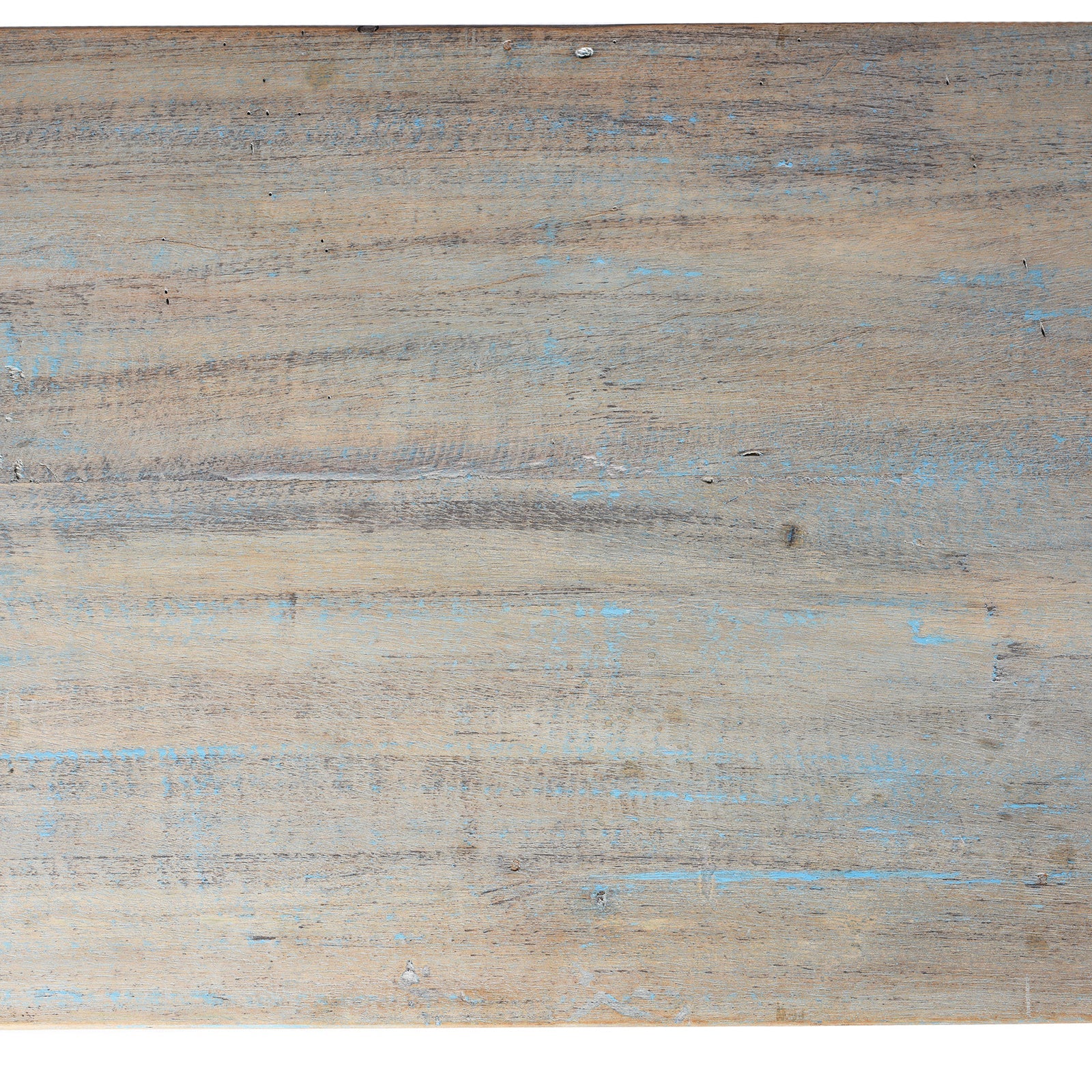 Blue Painted Console Table Made from Reclaimed Teak
