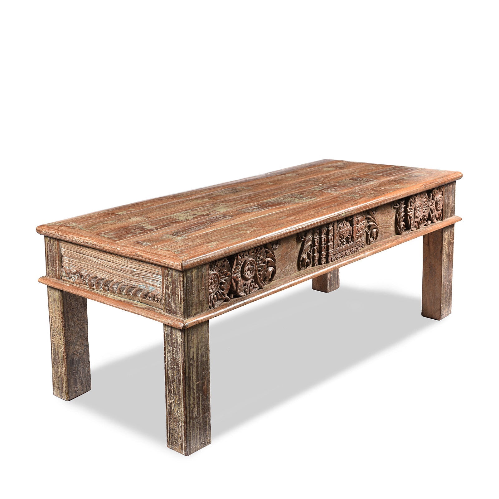 Indian Takhat Coffee Table Made From Reclaimed Teak