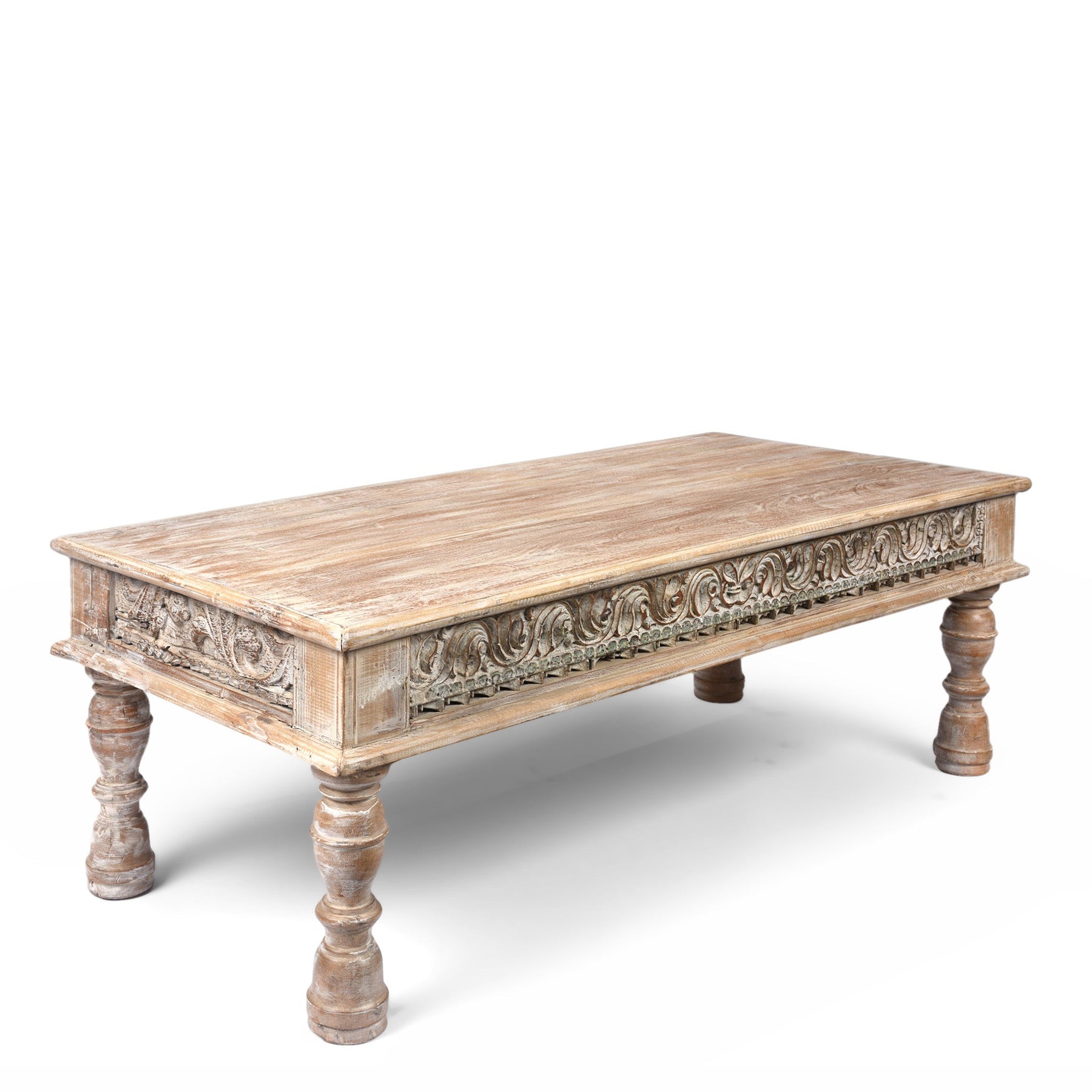 Indian Takhat Coffee Table Made From Reclaimed Teak
