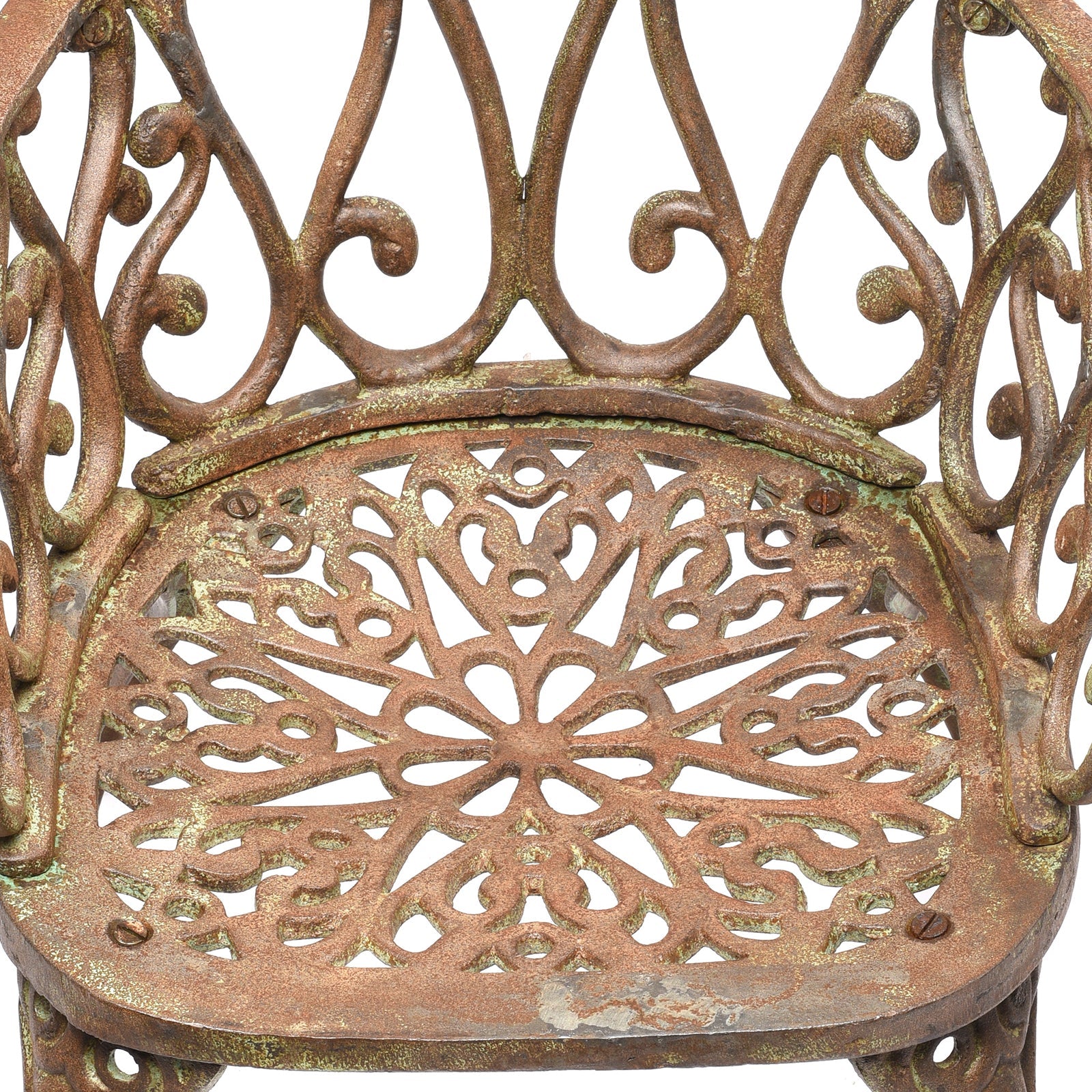 Outdoor Cast Iron Garden Chair - Heart Shape