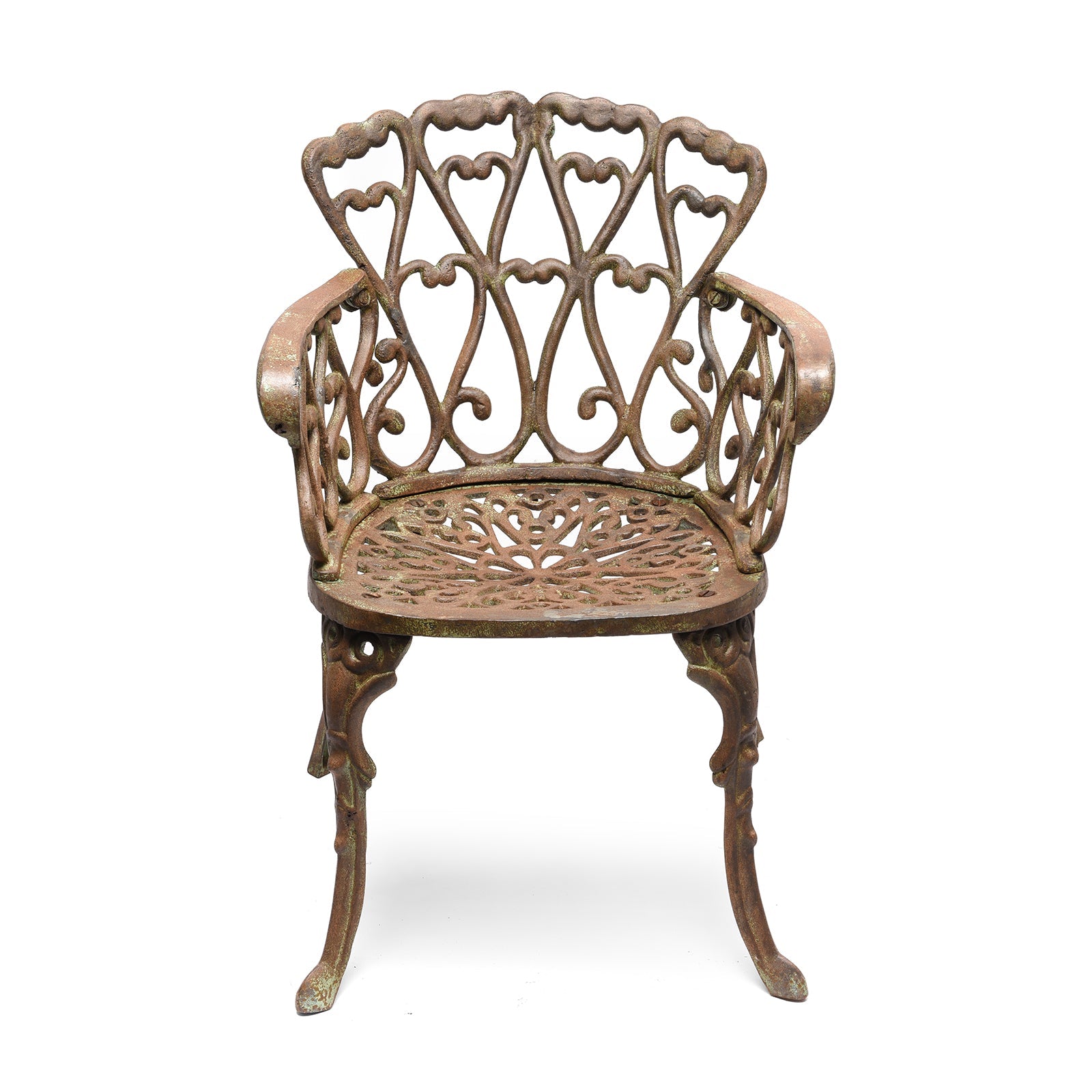 Outdoor Cast Iron Garden Chair - Heart Shape