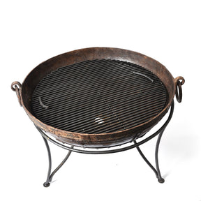 Old 1920's Kadai - Indian Fire Bowl From Rajasthan - 84cm