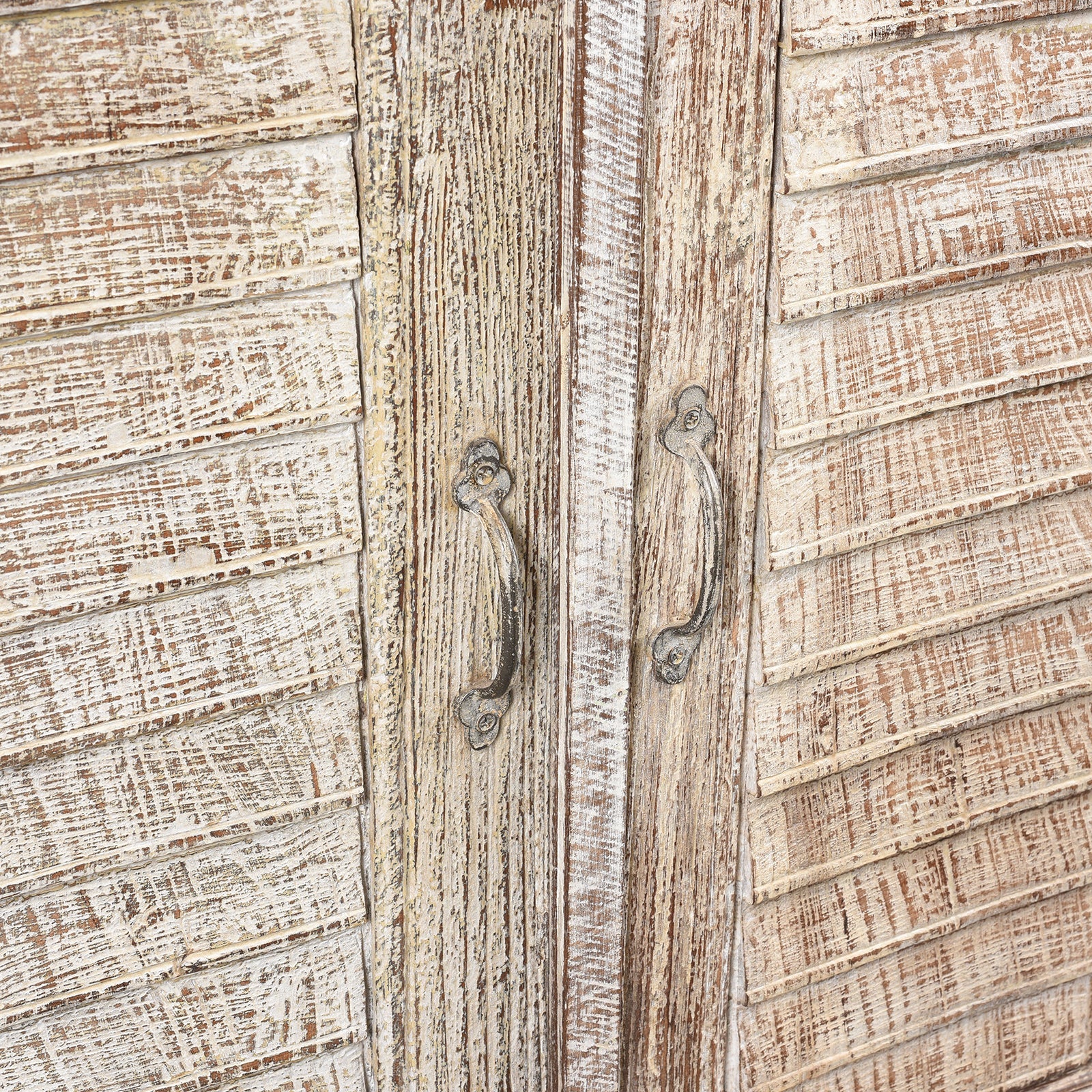 Reclaimed Indian Louvre Sideboard With Paint Finish
