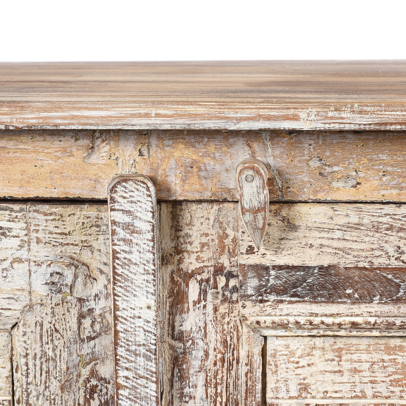Reclaimed Indian Louvre Sideboard With Paint Finish