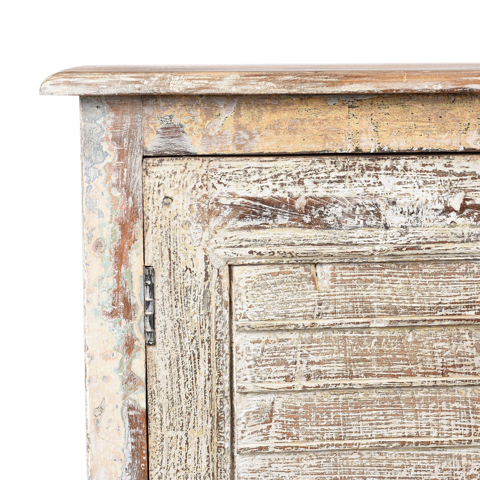 Reclaimed Indian Louvre Sideboard With Paint Finish