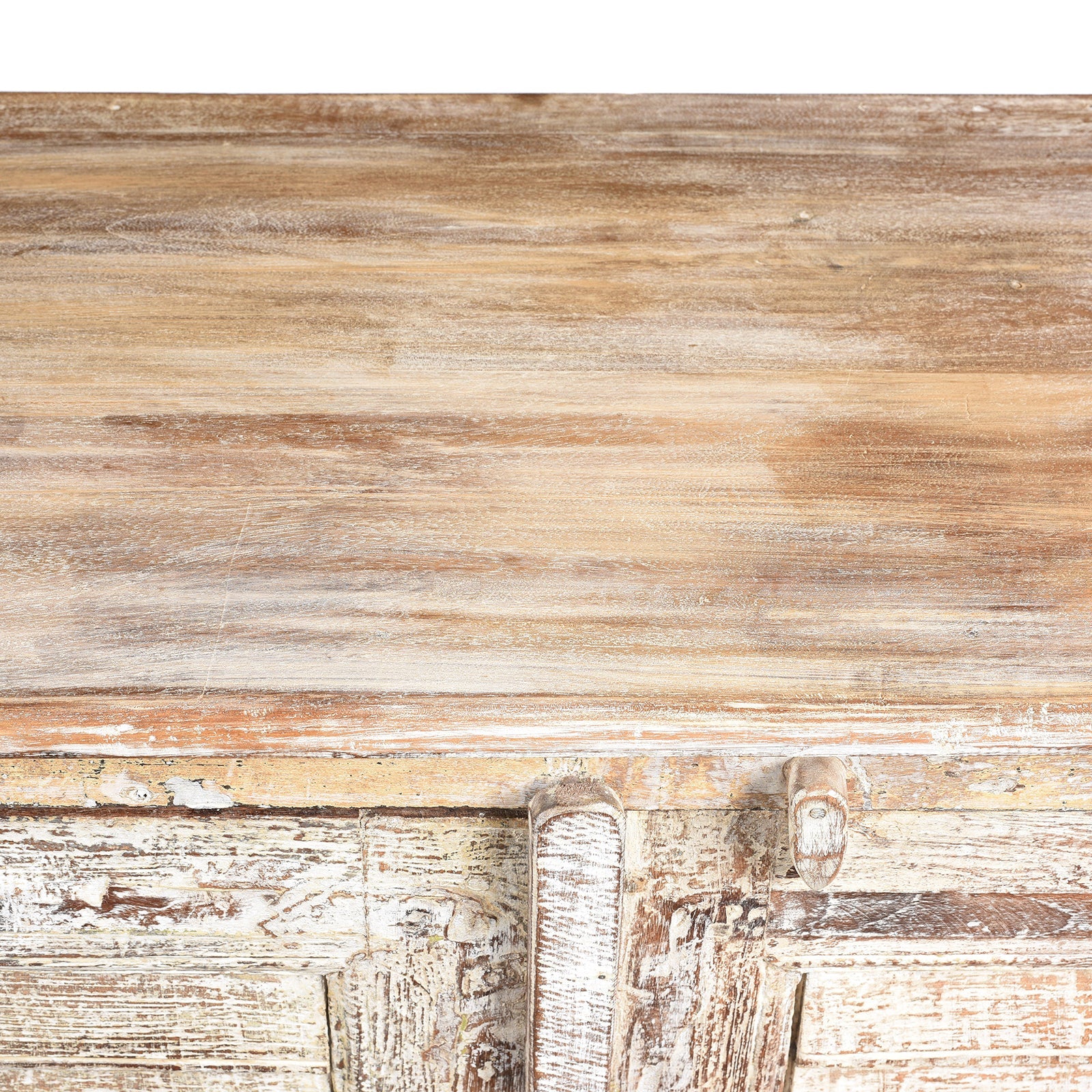 Reclaimed Indian Louvre Sideboard With Paint Finish