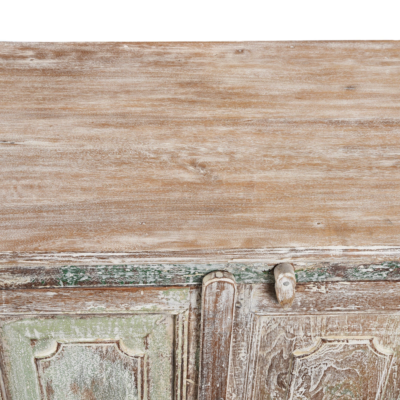 Painted Cabinet Made From Reclaimed Teak