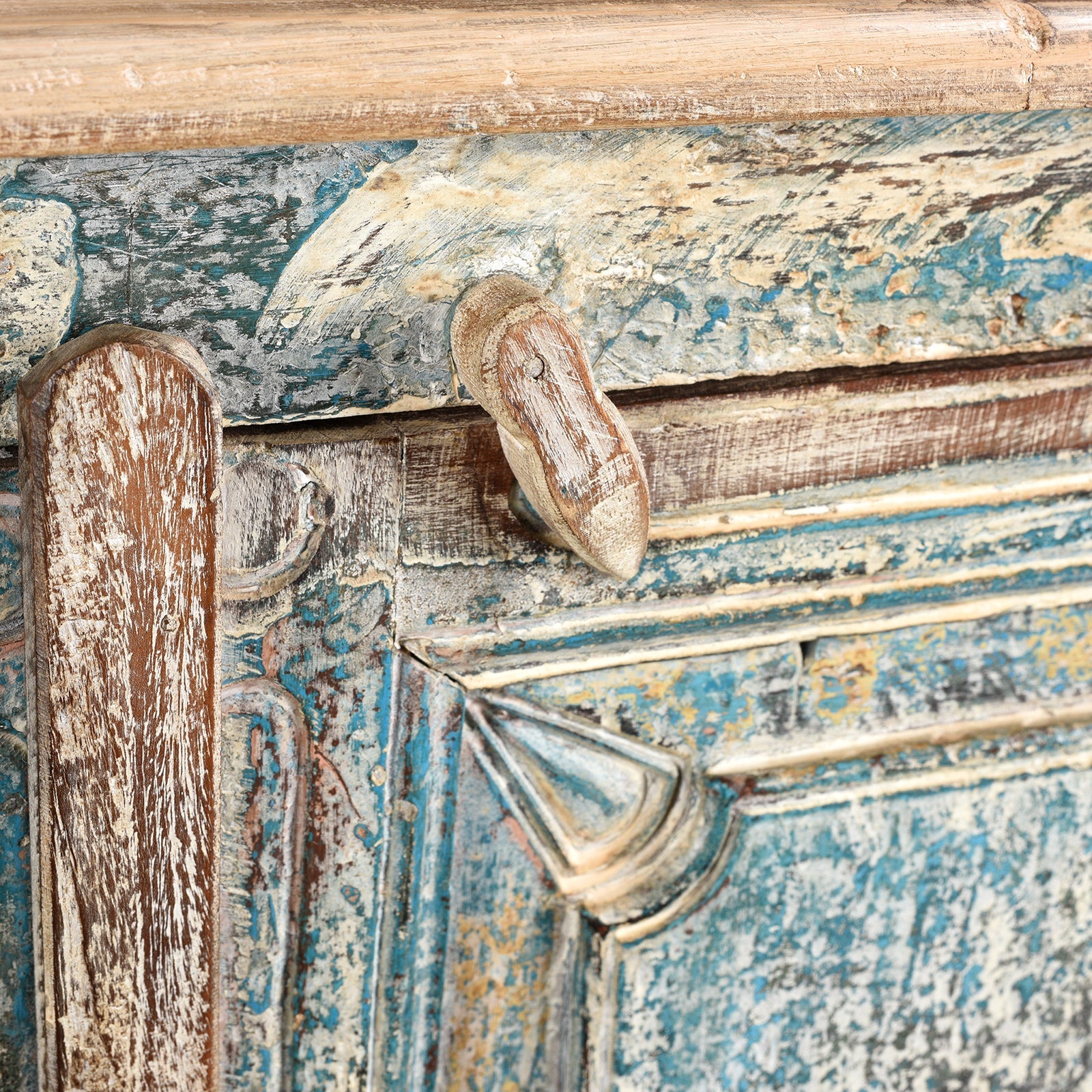 2 Door Indian Cabinet Made From Reclaimed Teak