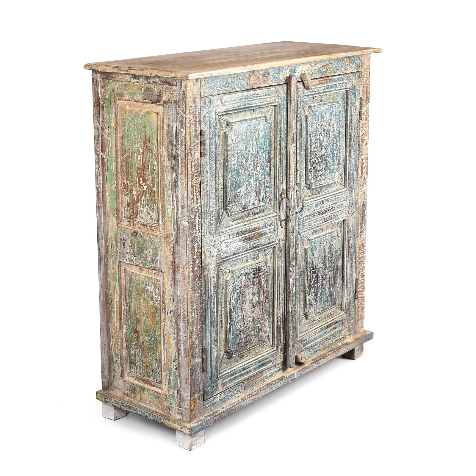 2 Door Indian Cabinet Made From Reclaimed Teak