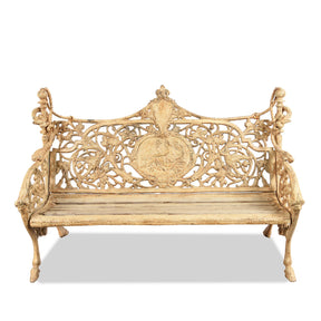 Regal Cast Iron Slatted Teak Bench
