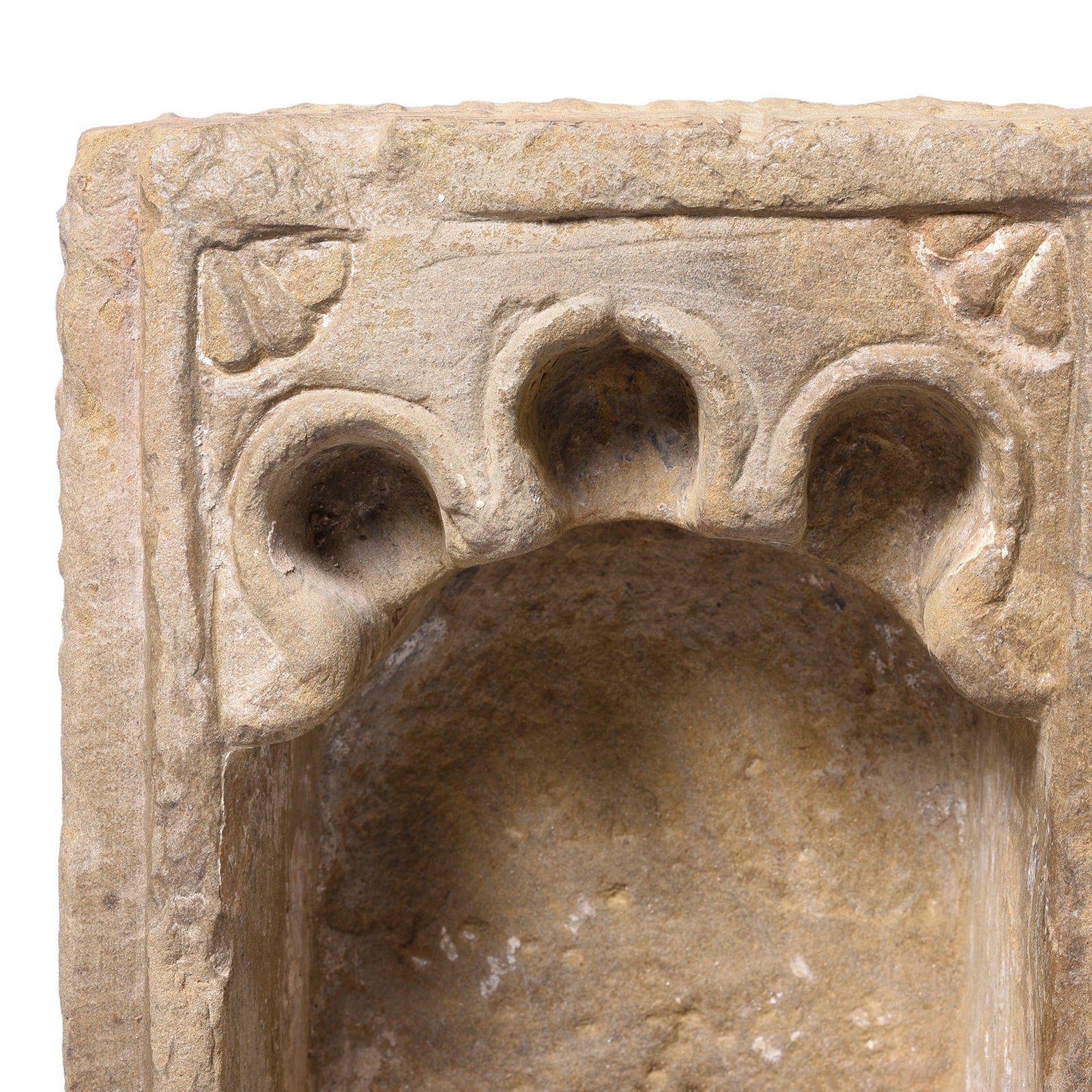 Carved Stone Lamp Niche From Dungarpur - 18thC