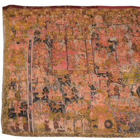 A Pabuji Ki Phad Painting On Cotton - Late 19th Century