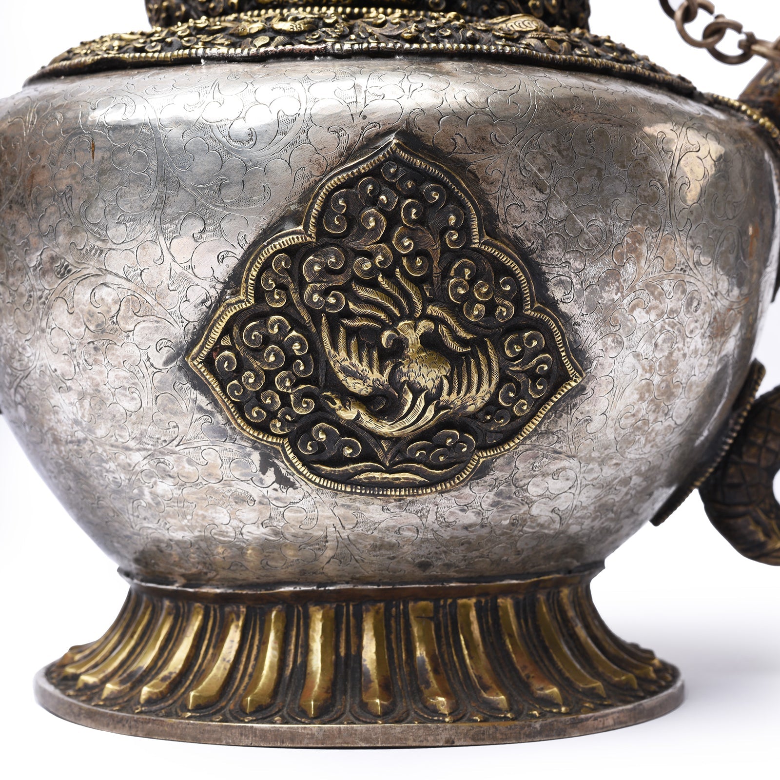 Vintage Silver Plated Tibetan Teapot - 1970's