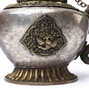 Vintage Silver Plated Tibetan Teapot - 1970's