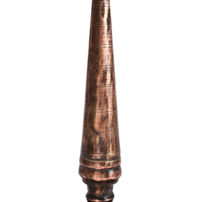 Brass Candlestick From Rajasthan - 19th Century