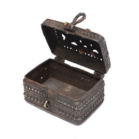 Brass Dhokra Work Money Box From Orissa - 1960's