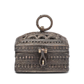 Brass Dhokra Work Money Box From Orissa - 1960's
