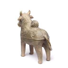 Brass Dhokra Work Nandi Bull From Orissa