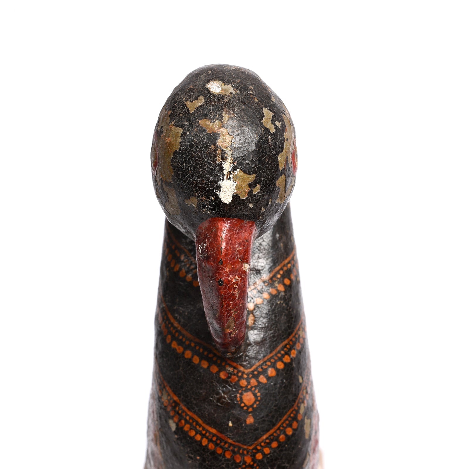 Painted Indian Stone Parrot Turban Hanger From Bikaner - 18th Century