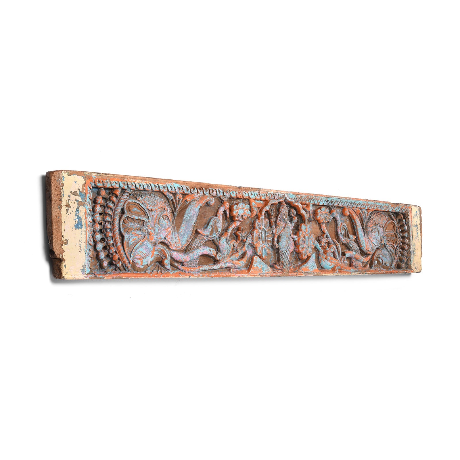 Carved Gajalakshmi Lintel Panel From Tamil Nadu - 19th Century