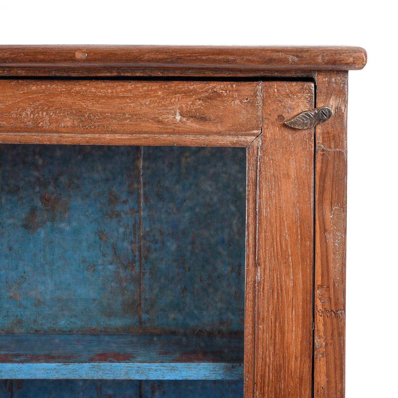 Glazed Teak Wall Cabinet From Gujarat - Ca 1930