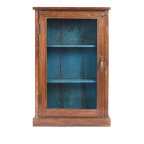 Glazed Teak Wall Cabinet From Gujarat - Ca 1930