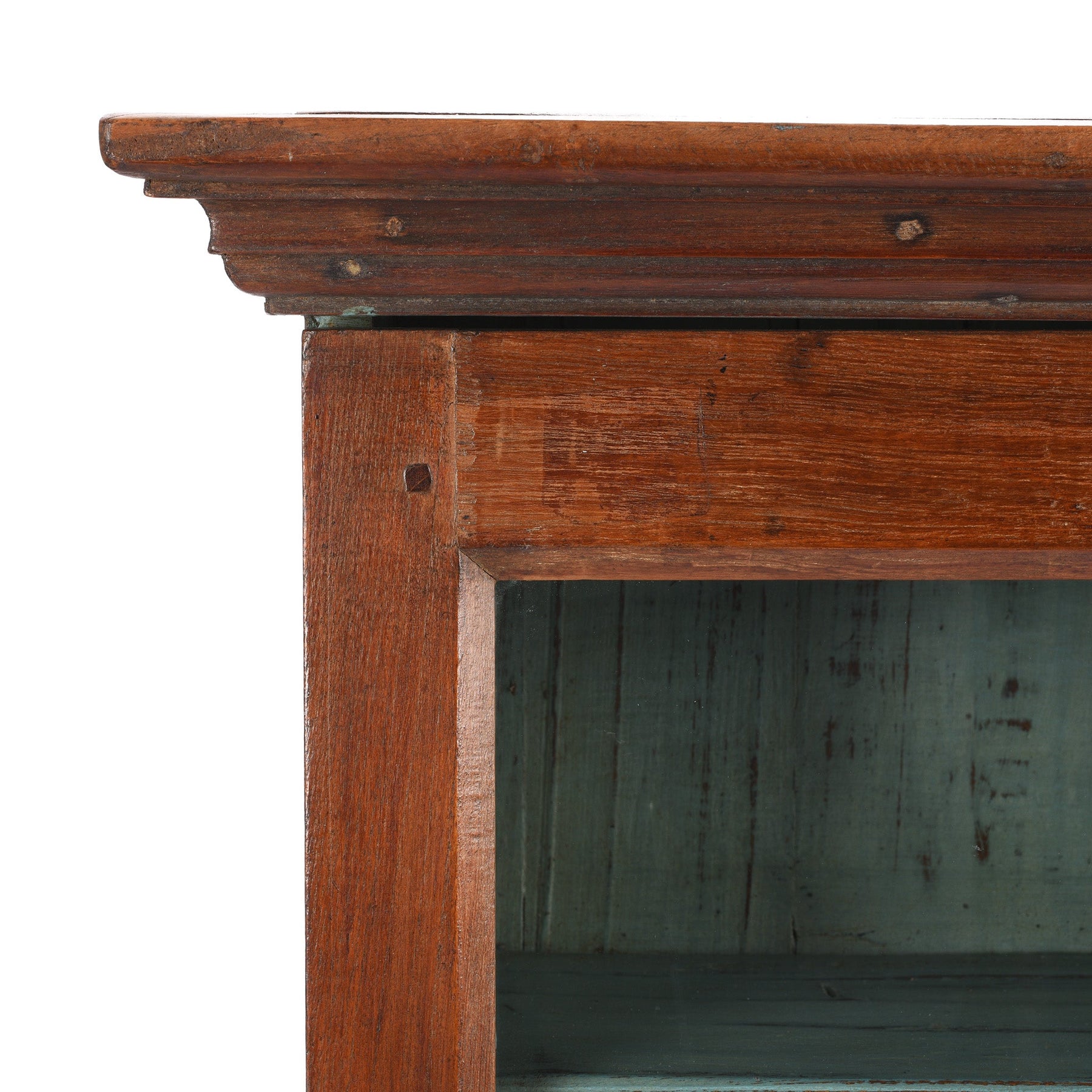 Glazed Teak Wall Cabinet From Gujarat - Ca 1930