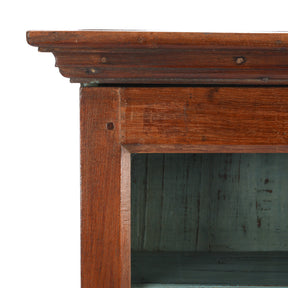 Glazed Teak Wall Cabinet From Gujarat - Ca 1930