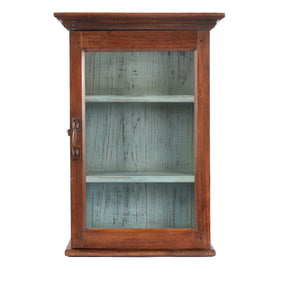 Glazed Teak Wall Cabinet From Gujarat - Ca 1930