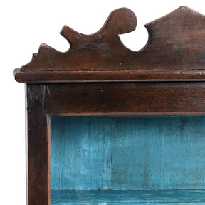 Painted Teak Glazed Wall Cabinet - Ca 1930