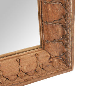 Indian Mirror Made From Reclaimed Teak - 19th Century