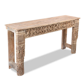 Reclaimed Teak Console Table