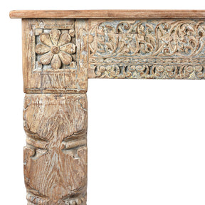 Painted Console Table Made From Reclaimed Teak