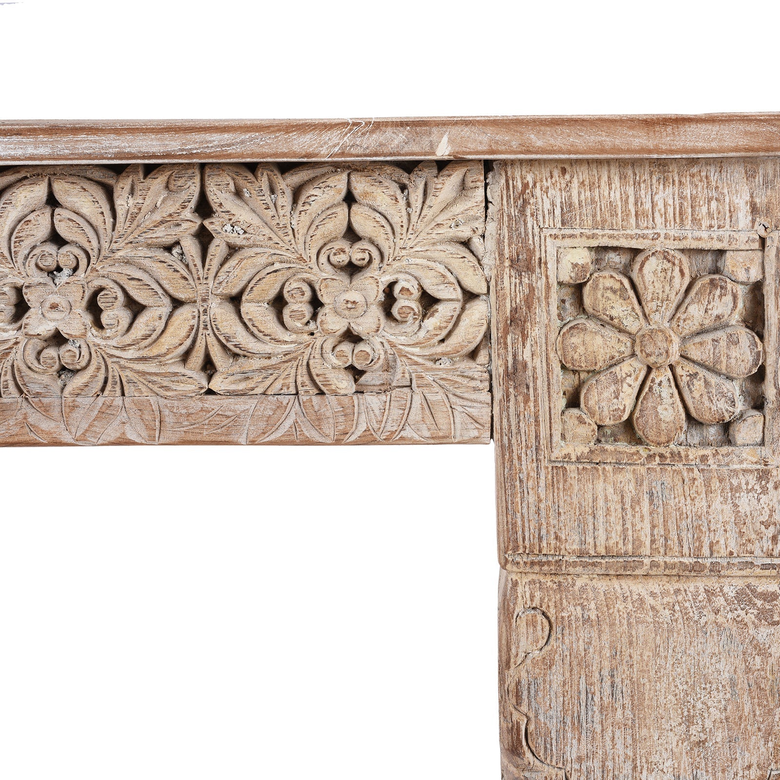 Painted Console Table Made From Reclaimed Teak