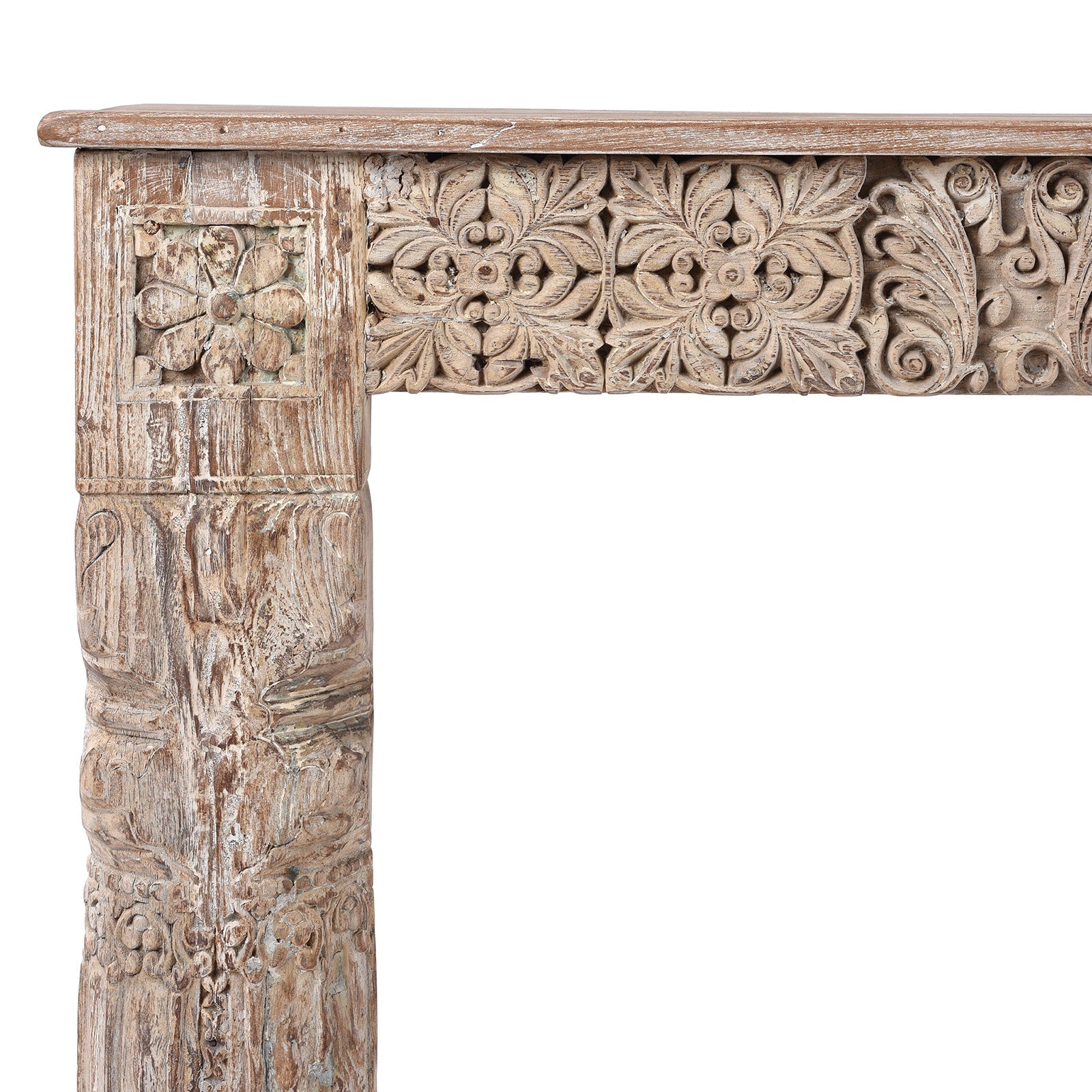 Painted Console Table Made From Reclaimed Teak