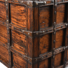 Stick Box Storage Chest From Jaisalmer - 19th Century