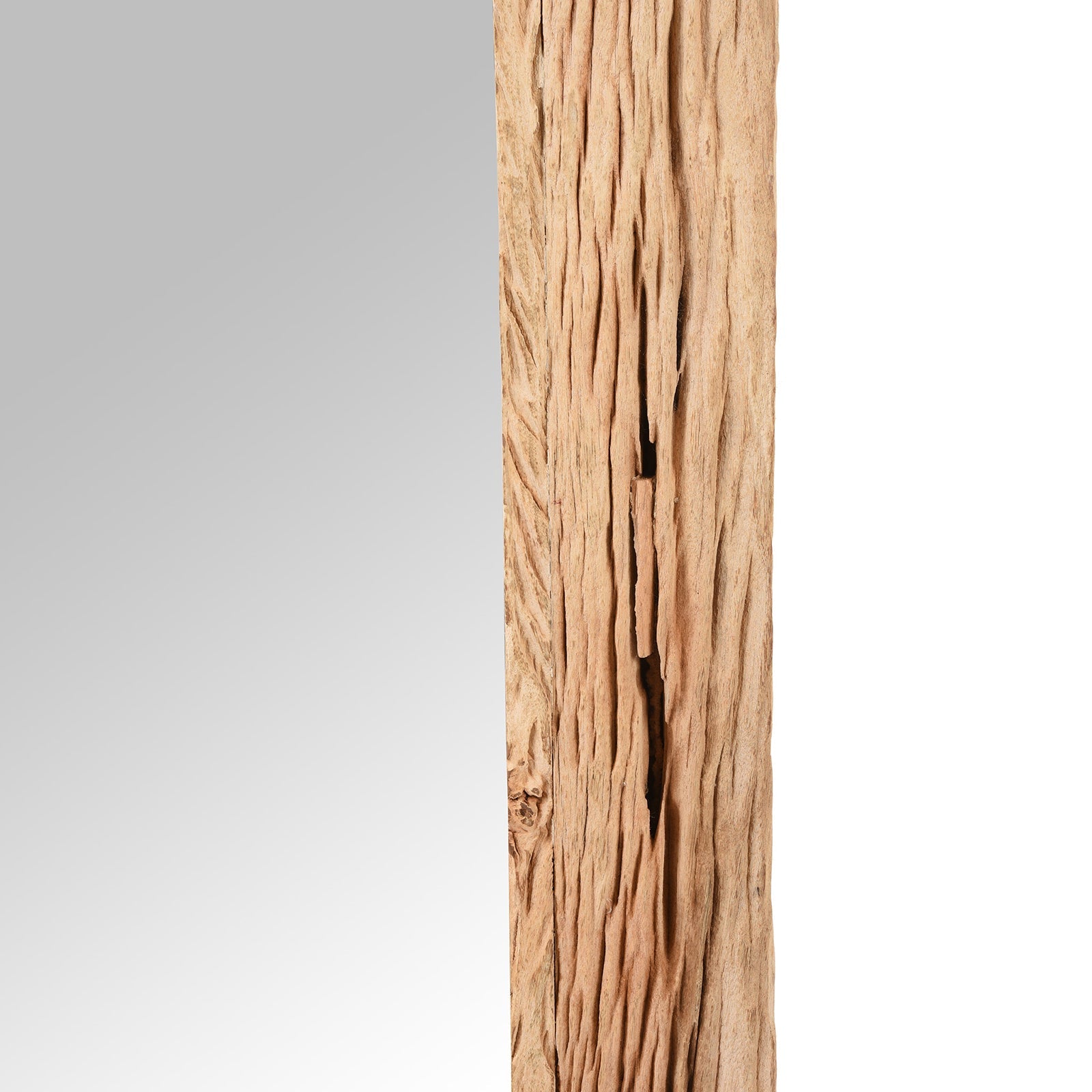 Rustic Bleached Driftwood Mirror