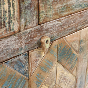 4 Door Sideboard Made From Reclaimed Teak