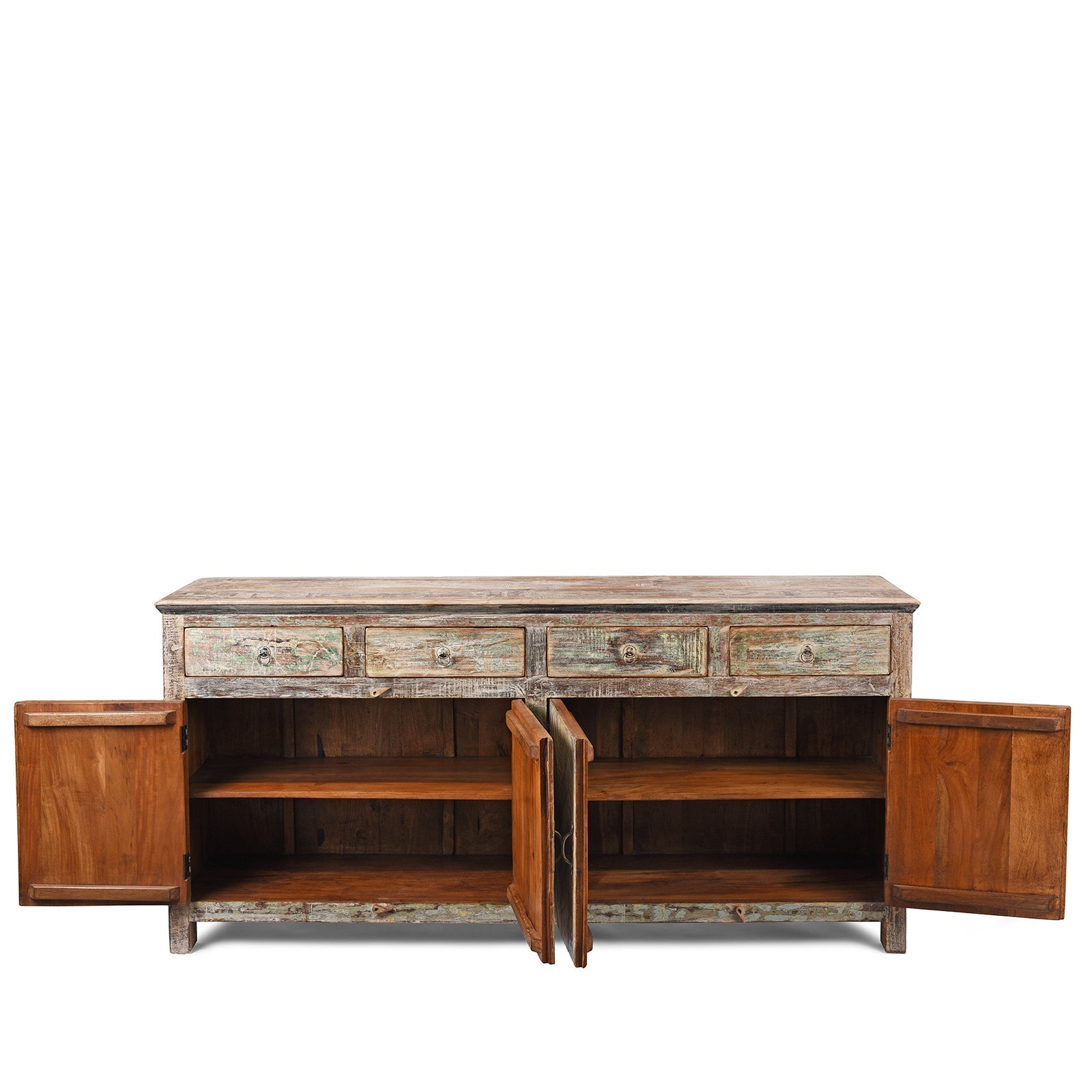 4 Door Sideboard Made From Reclaimed Teak