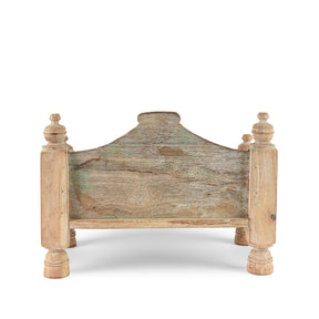 Vintage Teak Singhasan - Ca 1950's