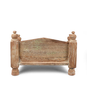 Vintage Teak Singhasan - Ca 1950's