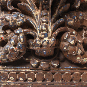 Carved Teak Corbel From Maharashtra - 19th Century