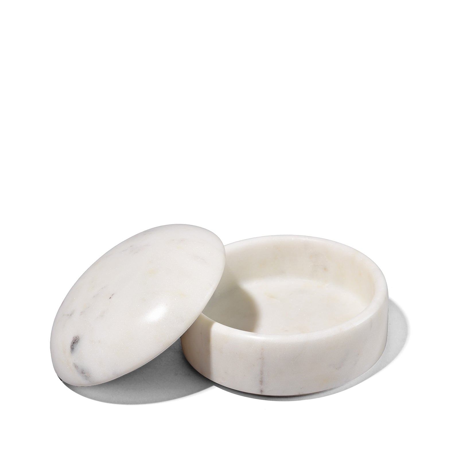 White Marble Trinket Box With Lid