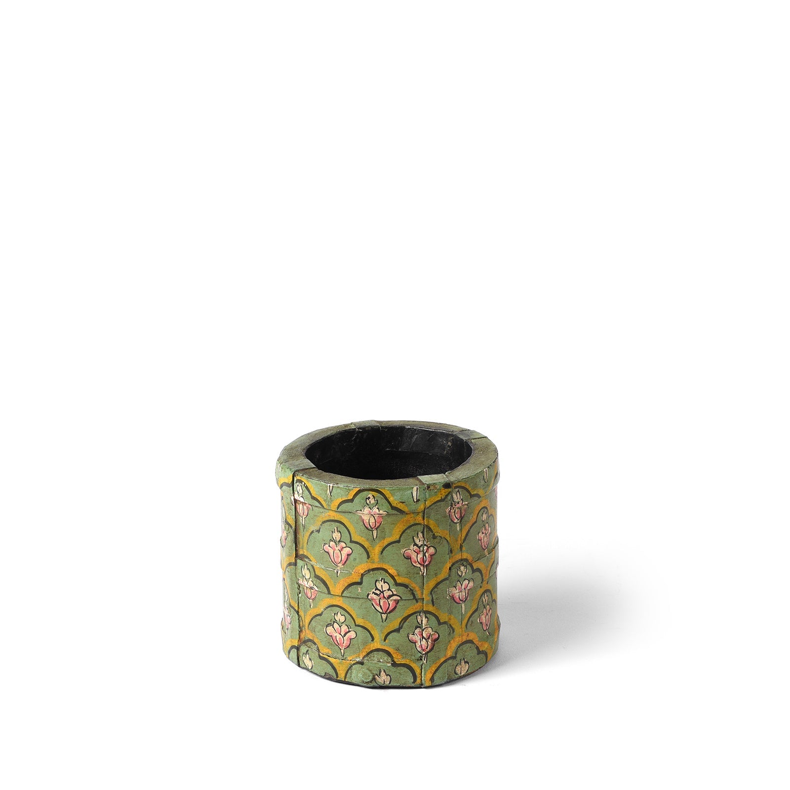Painted Wooden Grain Measure Pencil Pot