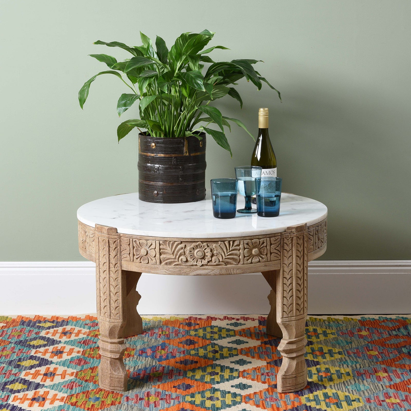 Marble Top Chukki Coffee Table