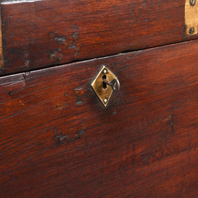 Brass Bound Military Chest From South India  - 19th Century
