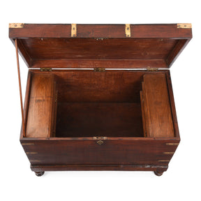 Brass Bound Military Chest From South India  - 19th Century