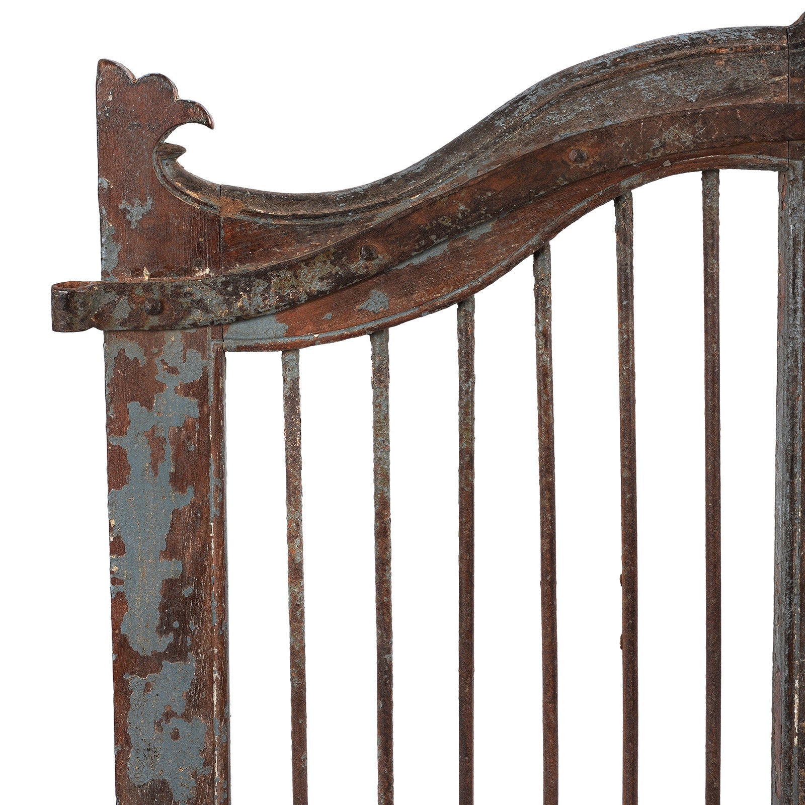 Teak Dog Gate From Gujarat - 19th Century