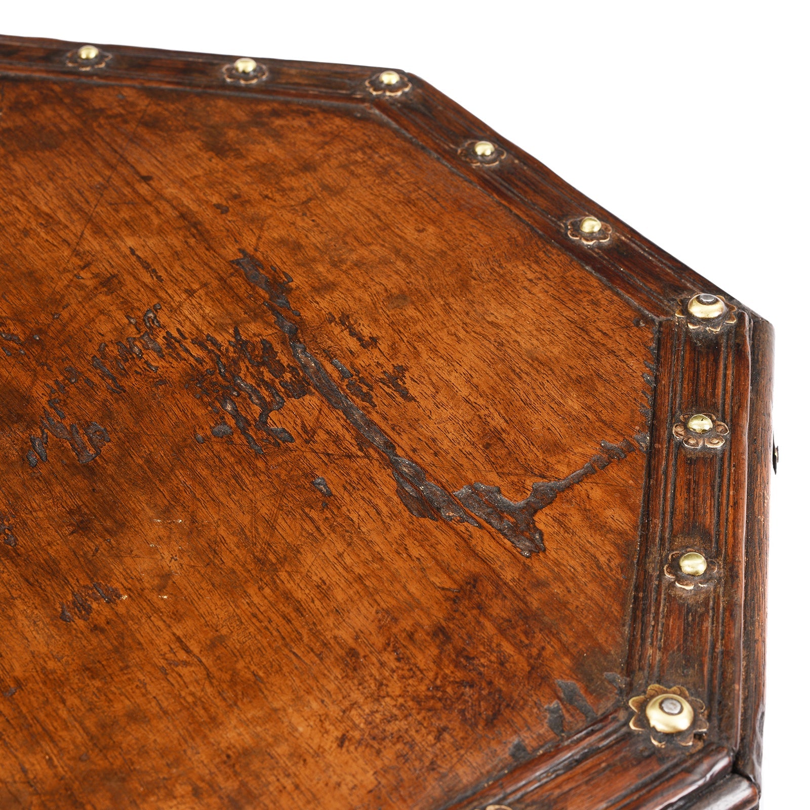 Octagonal Bajot Low Table From Rajasthan - 19th Century
